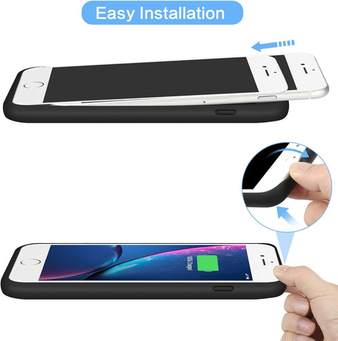 Battery Case for iPhone 6s Plus/6 Plus/7 Plus/8 Plus, 8500mAh Portable Charging Case (5.5 inch) Black