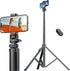 YUMAZLA 71''/180cm Extendable Phone Tripod Aluminum, Portable Stand for Video Recording, Travel Tripod