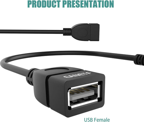 USB to Aux Audio Adapter, 3.5mm Male to USB Female Adapter for Playing Music with U-Disk in Your Car,orked only When Your CAR 3.5mm AUX Port Must has Audio decoding Function - 2 Pack