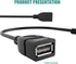 USB to Aux Audio Adapter, 3.5mm Male to USB Female Adapter for Playing Music with U-Disk in Your Car,orked only When Your CAR 3.5mm AUX Port Must has Audio decoding Function - 2 Pack