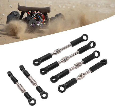 Set 144001 144002 124018 124019 124017 124016 Set, plplaaoo RC Tie Link Rods for WLtoys Remote Control Car Upgrade