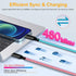 LED iPhone Fast Charger, 3ft RGB Light Up MFi Type C to Lightning Cable for iPhone 14 13 12 11 Pro Max and More