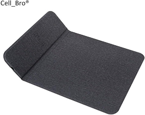 Mouse Pad with Wireless Charger - Qi Certified 15W Fast Charging Pad for Samsung iPhone & All QI Enable Devices