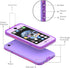 iPhone SE 2020/iPhone 8 Waterproof Case, IP68 Full-Body Sturdy, Built-in Screen Protector, Shockproof - Purple