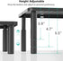 WALI Computer Monitor Stand for Desk, Adjustable Laptop Riser with Underneath Storage for Office, Home, School