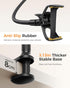 SAIJI 38.6 360 4-7 Gooseneck Phone Holder for Bed Overall Length Flexible Leather Wrapped Arm Overhead Cell Phone Mount