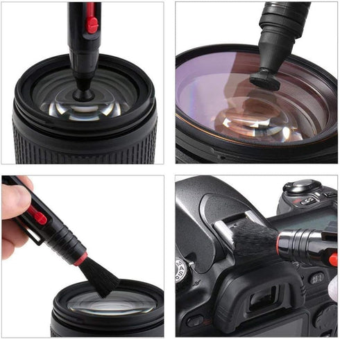 LQMBABY Camera Lens Cleaning Kit, Professional DSLR Lens Cleaning Tool with Waterproof Storage Bag, Air Dust Blower