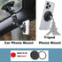 Rigdance 17mm (0.67") Magnetic Phone Mount Base for MagSafe Ball Socket, Phone Car Mount Accessory