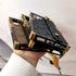 Luxury Brown Phone Case for Samsung Galaxy S23 Ultra - 6.8" Anti-Drop Designer Case with Wristband Strap.