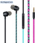 URIZONS Colorful Fun in-Ear wired Earbuds Headphones - with Microphone for iPhone MP3 Laptop Tablets Fabric Braided Headset for Students(7#)