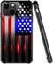 ZHEGAILIAN iPhone 15 Plus Case, 6.7-inch, Shock-Proof Plexiglass, Cut American Flag Design, Compatible with iPhone 15