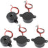 uxcell 5 Pcs DC 3-24V 12mA 85dB Sound Electronic Buzzer Alarm, Black, 23 x 12mm