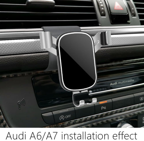 LUNQIN Car Phone Holder for Audi A6 S6 A7 S7 RS6 RS7 2012-2018, Best Phones Mount Cradle for Charging Navigation
