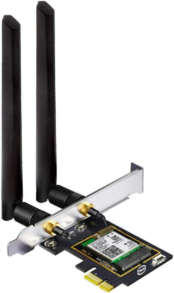 OKN WiFi 6E AX5400 PCIe WiFi Card - Desktop PC (Intel AX210), Bluetooth 5.3, WPA3, 802.11AXE Tri Band Wireless Adapter,