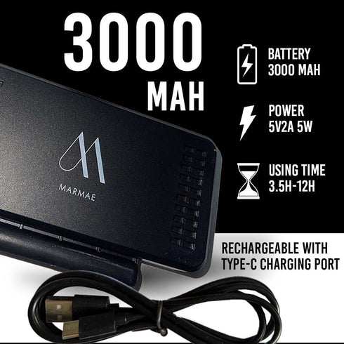 Marmae 78 3000mAh, 3 Selfie Light for iPhone LED Rechargeable Clip-On Phone Light, Modes, Won't Cover Camera