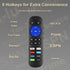 Yimaut TV Legs for Hisense TV Stand with Remote Compatible with Hisense Roku TV & Roku Players, Not for All, Base Stand