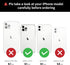 TOOVREN Compatible iPhone 12/iPhone 12 Pro Case, Slim Designer Wallet Protective Case with Card Holder (Red)