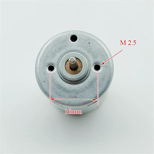 GJWBAKS 1pc RS-365SV-14175 365 2.3mm 12V 14.4V 18V 24V 10500RPM 28mm Micro Motor Dual Shaft Mini Electric Motor DIY Toy