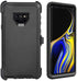 Defender Case for Samsung Galaxy Note 9 | Tough Rugged TPU Hybrid Hard Shell Case for Drop Protection | Black, No