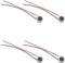 Fielect 4Pcs DIY Magnetic Speaker, 0.5W 8 Ohm 10mm Diameter Round Shape Replacement Loudspeaker
