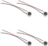 Fielect 4Pcs DIY Magnetic Speaker, 0.5W 8 Ohm 10mm Diameter Round Shape Replacement Loudspeaker