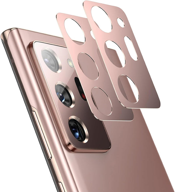 2 Pack Metal Camera Lens Protector for Samsung Note 20 Ultra, Full Coverage Case for Note20 Ultra 5G Camera Screen