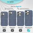 Speck 16 iPhone Pro Max Case - CandyShell Grip Case for Women and Men - Blue/Faded Denim