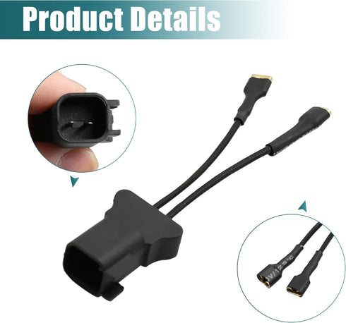 uxcell 2pcs Car Horn Adapter Wiring Harness - Pigtail Socket for Ford Mondeo Focus Fiesta