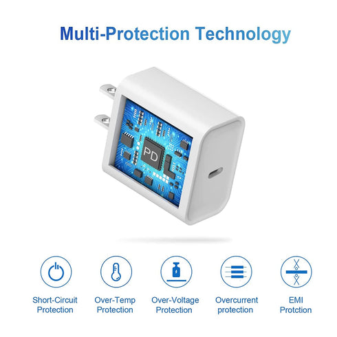 iPhone 15 14 13 Charger Block, 20W PD USB C Fast Charger Plug Type C Wall Charger