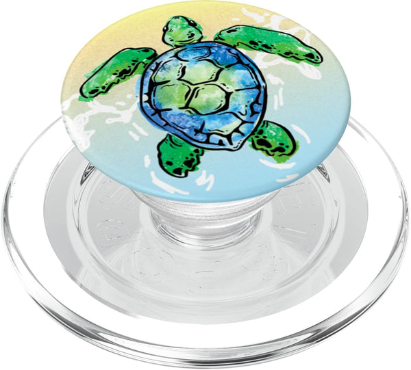 PopSockets Turtle Phone Grip & Stand - Tortuga PopGrip for MagSafe