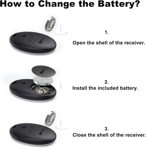 Key Finder Wireless Tracker, Easy to Use, Perfect for Seniors, 1 RF Transmitter & 4 Receivers
