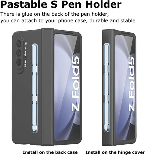 Samsung Galaxy Z Fold 5 S Pen & Holder, Slim Lightweight PC Z Fold 5 Stylus with High Sensitive Silicone Tip
