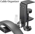 Foldable Aluminum Headphone Stand Hanger with Cable Organizer, Non-Slip Desk Hook for Universal Headphone Mount