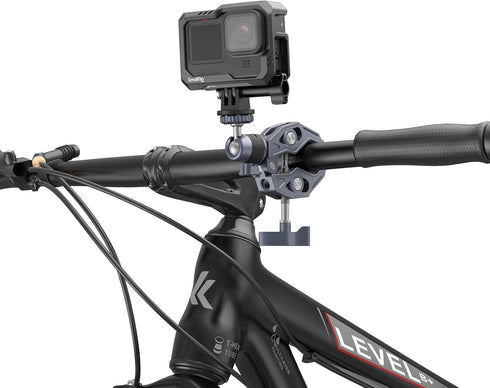 SMALLRIG Camera Mount Clamp, Gopro Motorcycle and Bike Handlebar Mount Kit, Max Load 3.5KG for DSLR and Action Cameras
