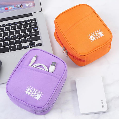 Storage Pouch for Small Electronics and Accessories - Tech Bag, Electronic Organizer Case Compatible with MacBook,