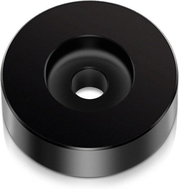 45 Record Adapter for 7 Inch Vinyl Record Players, Solid Aluminum Dome for Turntable RPM Record Player (Black)