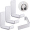 4 Pieces Headphone Hanger Hook Wall Mount with Adhesive Glues, Acrylic Holder for General Purpose Game Headphones
