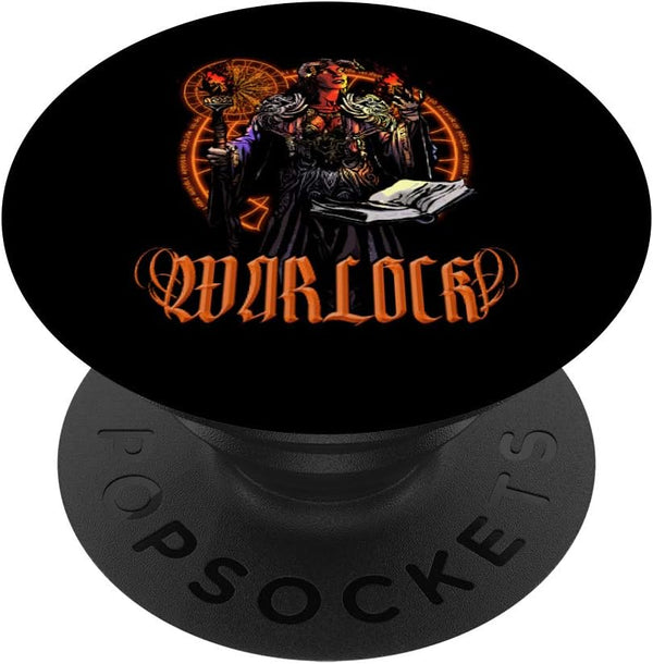 Warlock Fantasy D20 RPG Adventure Roleplaying PopSockets Swappable Gamer Tabletop