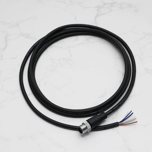 5 Pin M12 Sensor Connector Straight Aviation Cable Male to Male Waterproof Electrical Cable for Automation