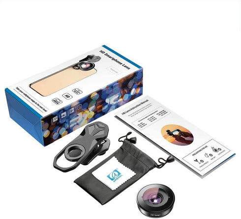Apexel Professional Macro Photography Lens for Dual Lens/Single Lens iPhone, Pixel, Samsung Galaxy Smartphones