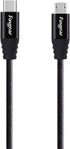 Fasgear 1m Nylon Braided USB C to Micro USB Cable, compatible with Galaxy S7/S6, HTC One/10 & more (Black, 3ft)