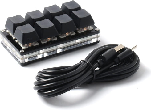 LICHIFIT 8 Keys USB Mini Mechanical Keyboard, Custom Copy Paste Shortcuts for SayoDevice