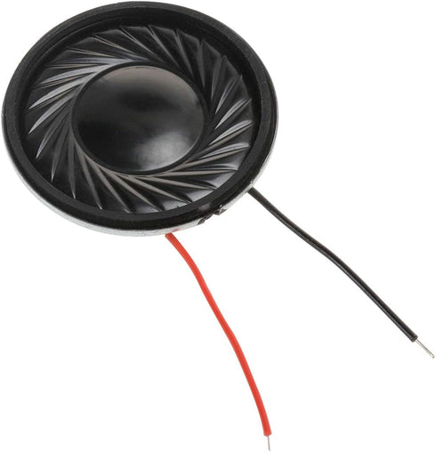 YXQ 2W 8 Ohm Micro Internal Speaker Magnet Loudspeaker 28mm Dia Round Metal Shell Wire for DIY Slim PC (4 Pcs)