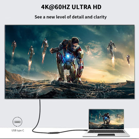 1.6FT USB C Male to Female Extension Cable, Type C USB 3.1 Gen 2, 10Gbps Data, 100W Charging for MacBook Pro, iPad Pro,