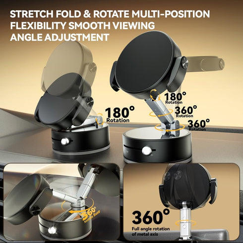 ROARADE 4-7") Universal Phone Holder for Car/Dashboard/Desk Adjustable & Foldable Phone Stand Compatible with Magnetic