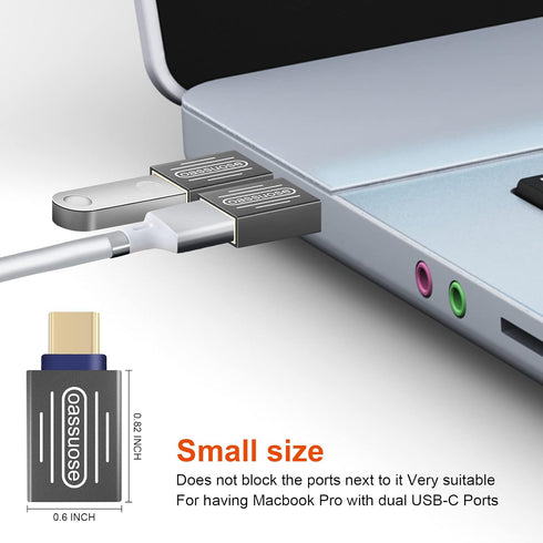 4-Pack USB C to USB Adapter (Gold-Plated), USB C Male to USB 3.0 Female OTG Adapter for iMac, MacBook Pro, iPad Mini