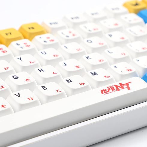 YMDK PBT Keycaps ZDA, Similar to XDA Japanese Keycap Dye Sub for MX Keyboard 104 87 GK61 96 84 GK64 68 Key Caps (123