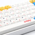 YMDK PBT Keycaps ZDA, Similar to XDA Japanese Keycap Dye Sub for MX Keyboard 104 87 GK61 96 84 GK64 68 Key Caps (123