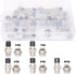 Hilitchi 32-Pieces Metal Aviation Wire Connector Plug Assortment Kit, 6 7 8 9 10 Pin 16mm Male Female
