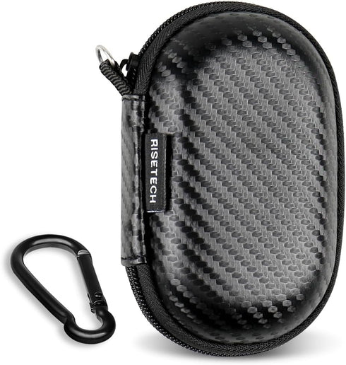 Earbud Case Holder, Wired Headphone Storage Pouch, Hard EVA Small Zipper Bag for Wireless Earbuds and Headphones